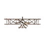 Wallity Rusty Airplane Escultura de pared